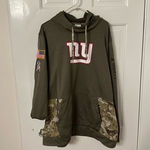 New York Giants Nike 2022 Salute To Service Therma Performance Pullover Hoodie